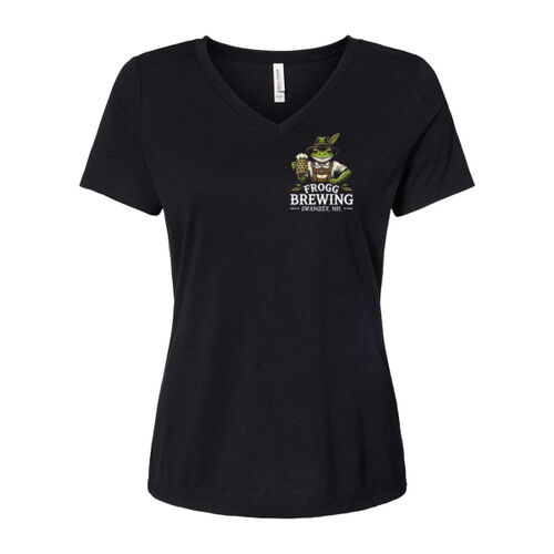 Women's Relaxed Triblend Short Sleeve V-Neck Tee Thumbnail